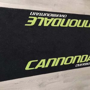 Bike Accessories Indoor Bike Mat Custom Logo Printed Cannondale Bike Floor Carpet Mat For Events and Riders