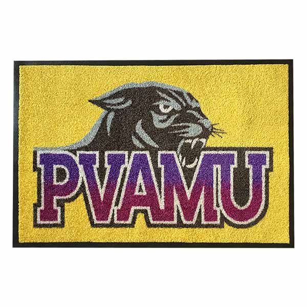 Custom Indoor Outdoor Logo Carpet Rug School Rubber Door Mat Prairie View A&M University Personalised Door Mats