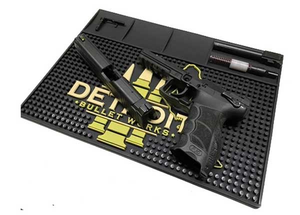 Custom Logo Anti-slip Rubber Magnetic Tool Mat Essential Handgun Pistol Rubber Work Utility Mat Gun Bench Mat