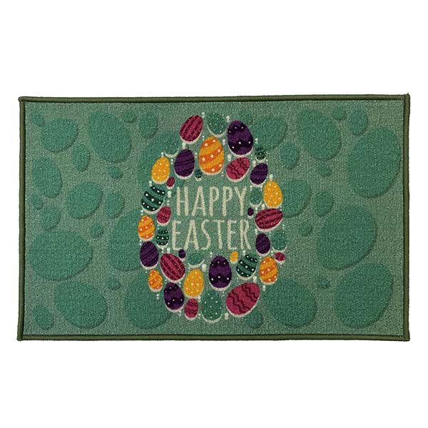 Custom Logo Printed Washable Entrance Door Mats Happy Easter Indoor Outdoor Carpet Rug Funny Welcome Mats