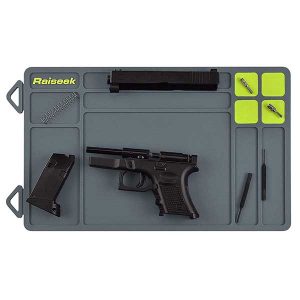 Custom Molded Logo Rubber Workbench Utility Mat Gun Cleaning Kits Oil Resistant Essential Pistol Maintenance Gun Mat