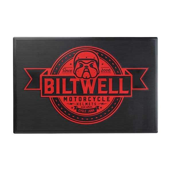 Custom Outdoor Front Door Mat 3D Design Logo Heavy Duty Waterproof Rubber Garage Floor Mats For Biltwell Bulldog