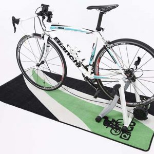 Hardwood Floor Carpet Protection Workout Mat Custom Indoor Exercise Turbo Trainer Floor Mat Spin Bike Mat