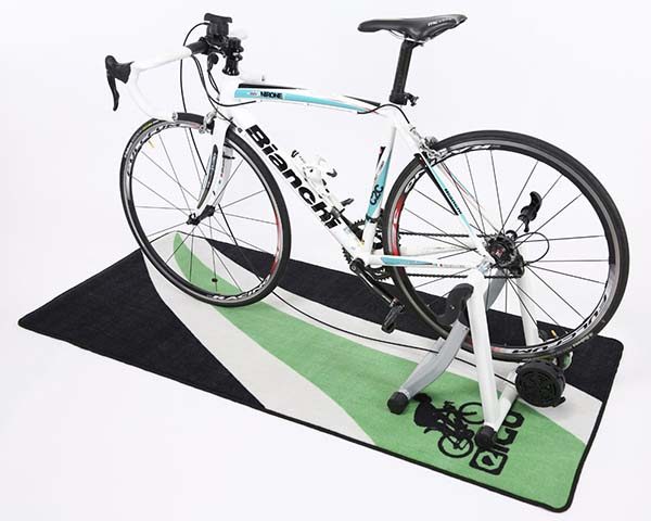 Hardwood Floor Carpet Protection Workout Mat Custom Indoor Exercise Turbo Trainer Floor Mat Spin Bike Mat