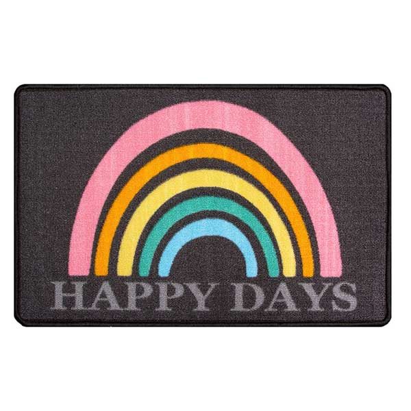 Non Slip Absorbent Logo Carpet Custom Front Door Mat Funny Doormats Rainbow Entry Welcome Mat Inside Door Mats