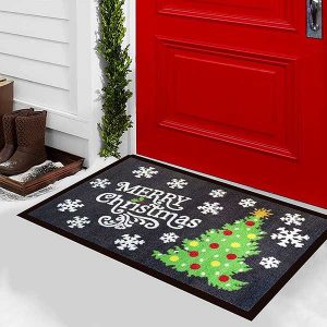 Personalized Non Slip Welcome Mats Doormat Heavy Duty Rubber Floor Mat Funny Christmas Front Indoor Outdoor Mats
