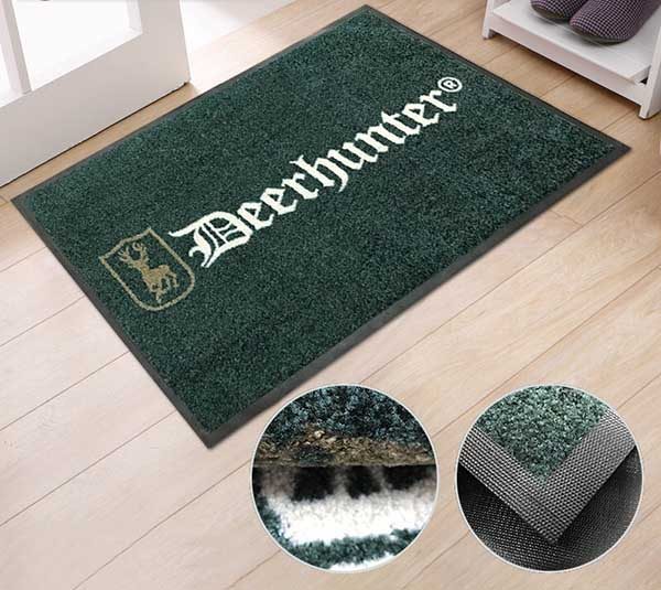 Professional & Functional Hunting Accessories Logo Deerhunter Outside Indoor Entrance Floor Carpet Mat Personalized Door Mats