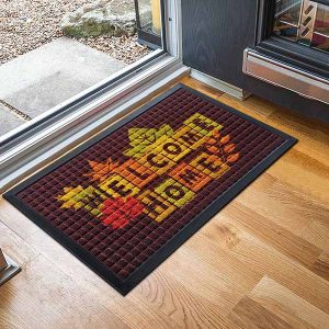 Custom Logo Carpet Rug Home Non Slip Indoor Outdoor Rubber Floor Mat Fall Doormat Personalized Welcome Mats