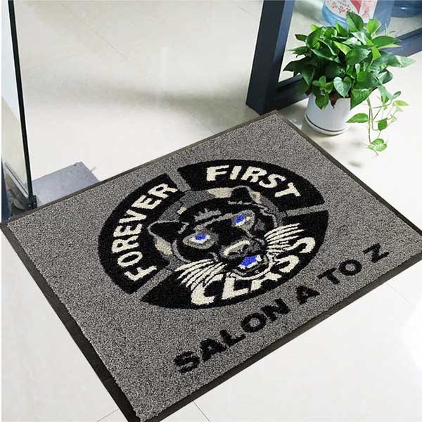 Forever First Class Salon Printed Rubber Floor Mat Doormats Logo Carpet Custom Welcome Mats Luxury Front Door Mats