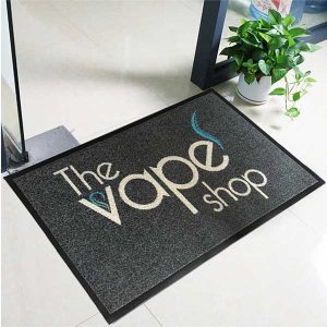 Non Slip Rubber Floor Mat Entrance Mat Custom Logo Carpet Rug Doormat The Vape Shop Outdoor Front Door Mat Indoor