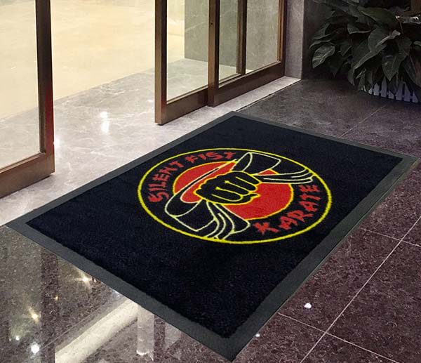 Silent Fist Karate Custom Door Mats Outdoor Indoor Logo Carpet Rug Floor Mat Personalized Doormat Commercial Entrance Mat