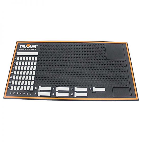 Custom Tool Box Top Workbench Repair Tool Pinning Mat Rubber Utility Work Floor Mat Pinning Tray for GMS Lock