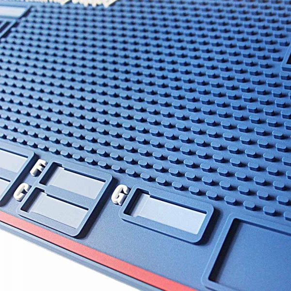 Custom Work Station Bench Desk Repair Mat Workshop Garage Tool Box Top Mat Pinning Utility Rubber Work Mat