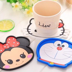 Non-Slip Bottom Fits Any Size Cup Mug Or Glasses Silicone Drink Beer Wine Coaster Custom Beer Mat Cup Mat Tea Coaster