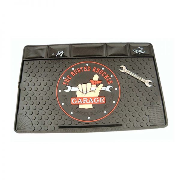 Toolbox Accessories Custom Bench Rubber Utility Mat Silicone Pinning Pit Mat Work Maintenance Repair Tool Mat