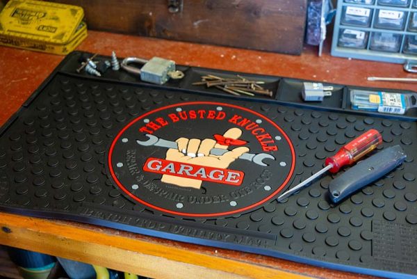 Toolbox Accessories Custom Bench Rubber Utility Mat Silicone Pinning Pit Mat Work Maintenance Repair Tool Mat