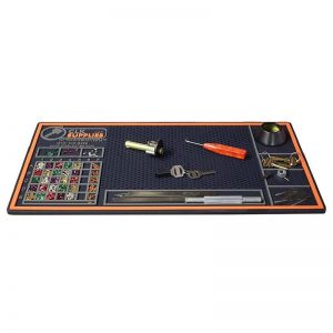 Ultimate Logo Locksmith Pinning Work Pad Mat Tool Box Top Desk Table Repair Mat Utility Rubber Workbench Mat