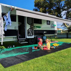 Camper Equipment Heavy Duty Personalized Logo Recycled Polypropylene Reversible Weatherproof RV Camping Mat Patio Out Door Rugs