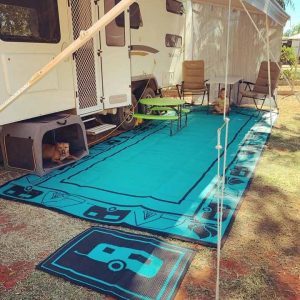 Caravan Supplies UV Protection Waterproof Campers Awning Mats Custom Logo Reversible RV Camping Mat Outdoor Patio Rugs