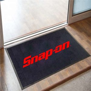 Snap-On Tools Emissary Heavy Duty Utility Garage Rubber Logo Door Mat Printed Welcome Floor Mat Custom Outdoor Mat