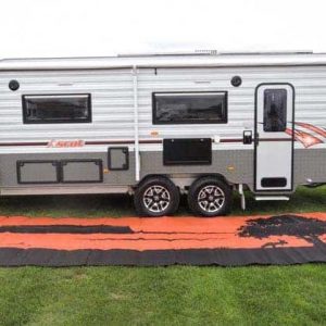 Travel Trailer Accessories UV-protected Recycled Polypropylene Custom Logo RV Camping Mat Waterproof Patio Rug Outdoor Area Rug