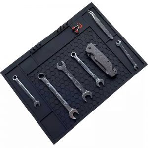Waterproof And Washable Custom Mechanics Repair Craftsman Work Mat Molded Logo PVC Rubber Magnetic Tool Box Mat