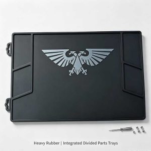 Anti-slip rubber tool mat with workbench protector pad