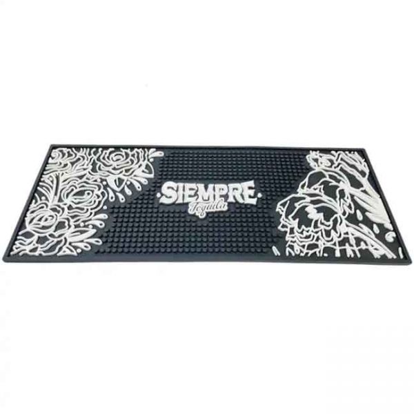 Non-slip Drink Rail Pub Mats Restaurant Home Bar Workstation PVC Rubber Drip Spill Mat Beer Custom Bar Mat