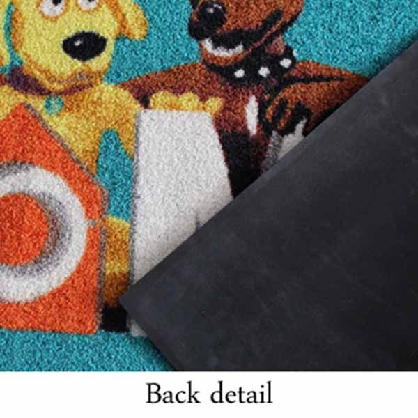 Outdoor Indoor Retail Welcome Flocked Entrance Floor Carpet Mat Custom Printed Company Logo Rubber Door Mat