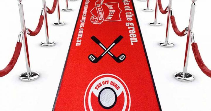 Custom Outdoor Event Exhibition Logo Floor Rugs Show Mats Hallway Extra Long Doormat Red Carpet Runner