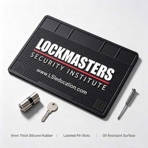 6mm thick silicone lock pinning tray for professional locksmith lock rekey part sorting