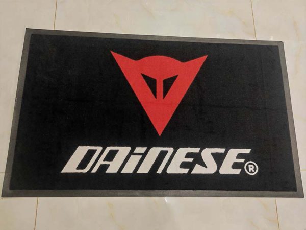 In Stock Brand New 60x100cm Dainese Heavy Duty Entry Rubber Floor Mats Door Printed Logo Carpet Entrance Rugs