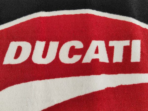 In Stock Brand New 60x100cm Ducati Logo Printed Carpet Nylon Entrance Rugs Rubber Branded Door Floor Mat