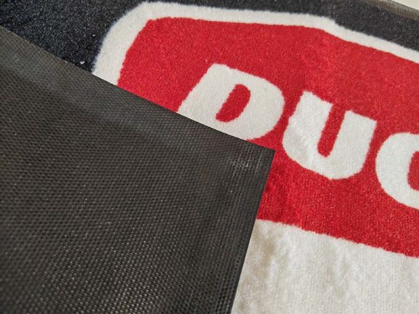 In Stock Brand New 60x100cm Ducati Logo Printed Carpet Nylon Entrance Rugs Rubber Branded Door Floor Mat