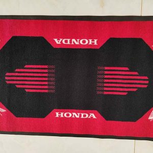 In Stock Brand New 60x100cm Honda Racing Printed Logo Carpet Nylon Door Entry Rugs Rubber Branded Entrance Mat