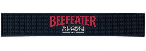 BEEFEATER Gin Custom Logo Pub Rubber Beer Mats Collectable Service Rail Bar Mat Counter Top PVC Bar Drink Mats