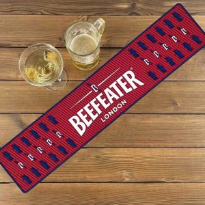 BEEFEATER London Custom Whiskey Rum Bar Mats Counter Top Pub Silicone Beer Mats PVC Rubber Bartender Mat