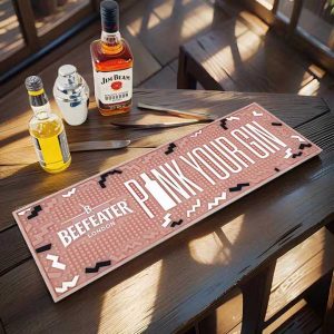 BEEFEATER London Gin Custom Logo Whiskey PVC Counter Drip Mats Cocktail Pub Beer Mats Rubber Bar Spill Mat
