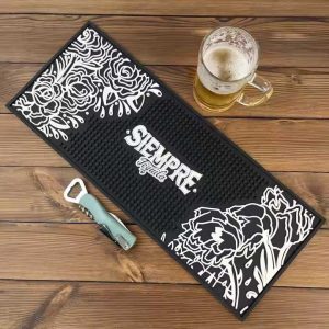 Siempre Tequila Branded Collectable Beer Mats Bartender Mat Whiskey Rubber Bar Runner Mat Cocktail Bar Top Mats