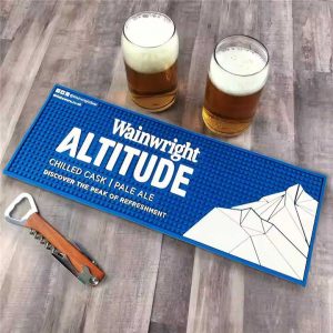 Wainwright Altitude Custom Gin Bartender PVC Bar Matt Pub Beer Runner Mats Wine Rubber Bar Mats With Logos