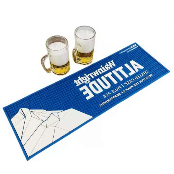 Wainwright Altitude Custom Gin Bartender PVC Bar Matt Pub Beer Runner Mats Wine Rubber Bar Mats With Logos