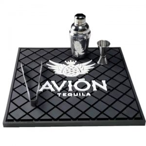 AVION Tequila Branded Nonslip Rubber Pub Bar Mats Collectable Counter Top Service Mat Soft PVC Bartender Beer Drip Mats