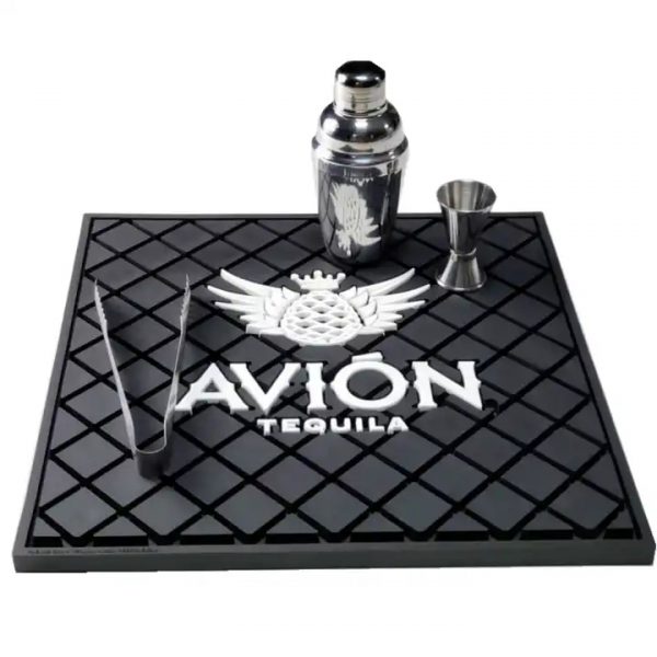 AVION Tequila Branded Nonslip Rubber Pub Bar Mats Collectable Counter Top Service Mat Soft PVC Bartender Beer Drip Mats