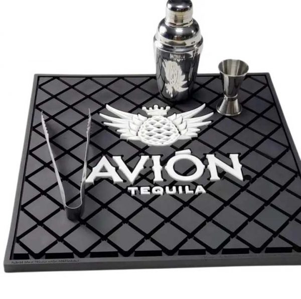 AVION Tequila Branded Nonslip Rubber Pub Bar Mats Collectable Counter Top Service Mat Soft PVC Bartender Beer Drip Mats