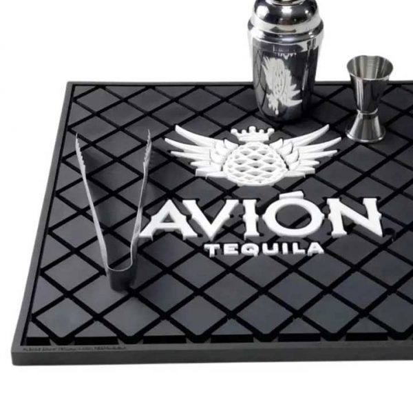 AVION Tequila Branded Nonslip Rubber Pub Bar Mats Collectable Counter Top Service Mat Soft PVC Bartender Beer Drip Mats