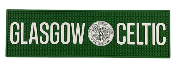 Glasgow Celtic The Celtic Football Club Custom Pub Soft Pvc Bar Mat Non-Slip Beer Drip Mats Silicone Rubber Spill Mat