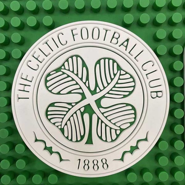 Glasgow Celtic The Celtic Football Club Custom Pub Soft Pvc Bar Mat Non-Slip Beer Drip Mats Silicone Rubber Spill Mat
