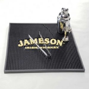 Personalised Counter Top Pub Flexible Rubber Beer Mats Bartender PVC Rail Bar Runner Jameson Irish Whiskey Bar Mats