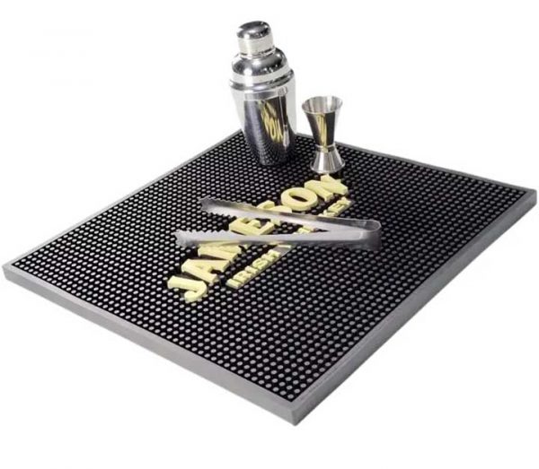 Personalised Counter Top Pub Flexible Rubber Beer Mats Bartender PVC Rail Bar Runner Jameson Irish Whiskey Bar Mats