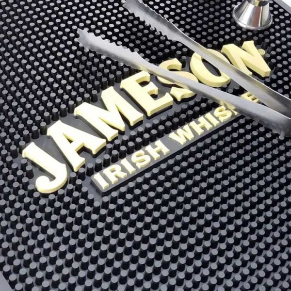 Personalised Counter Top Pub Flexible Rubber Beer Mats Bartender PVC Rail Bar Runner Jameson Irish Whiskey Bar Mats